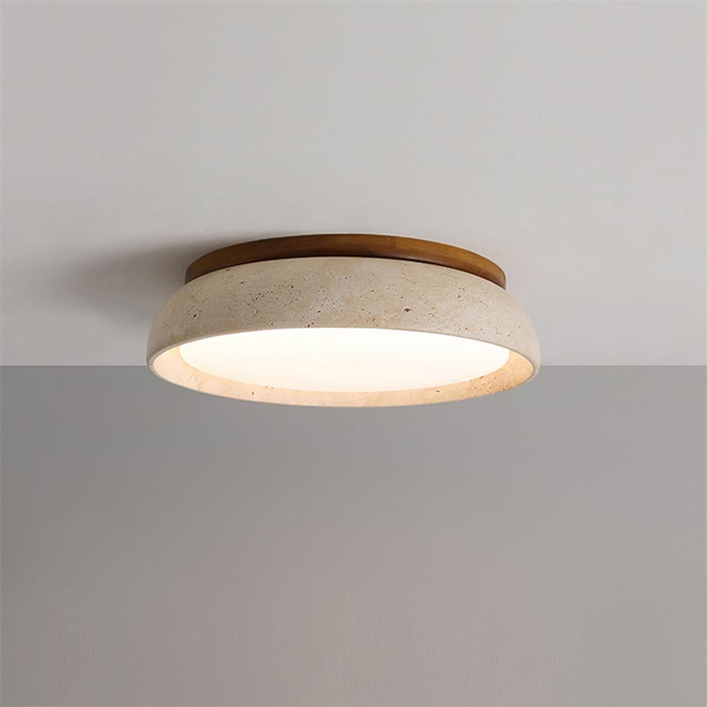 Kloris | Ceiling Light with Natural Travertine Design | Elegant Illumination for Modern Spaces 0