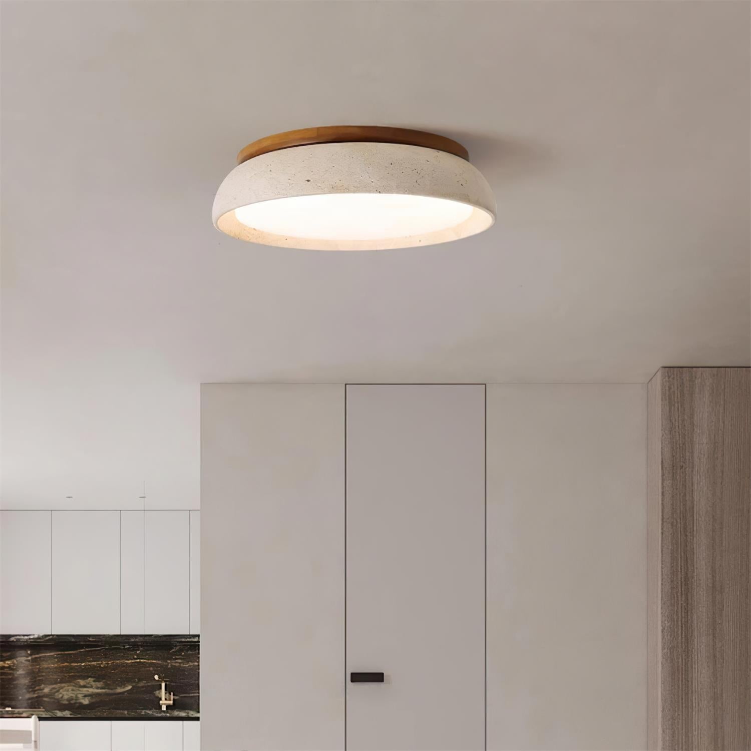 Kloris | Ceiling Light with Natural Travertine Design | Elegant Illumination for Modern Spaces 2
