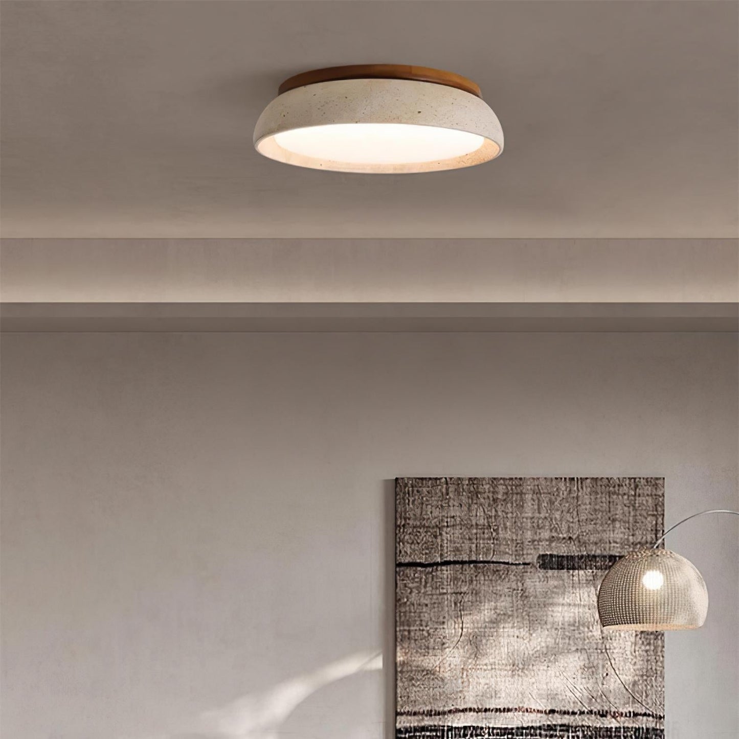 Kloris | Ceiling Light with Natural Travertine Design | Elegant Illumination for Modern Spaces 3