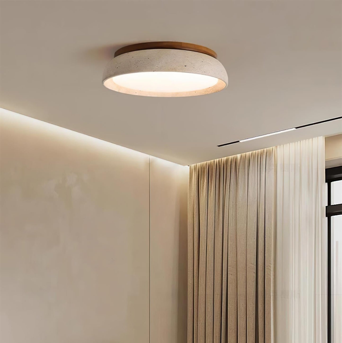 Kloris | Ceiling Light with Natural Travertine Design | Elegant Illumination for Modern Spaces 4