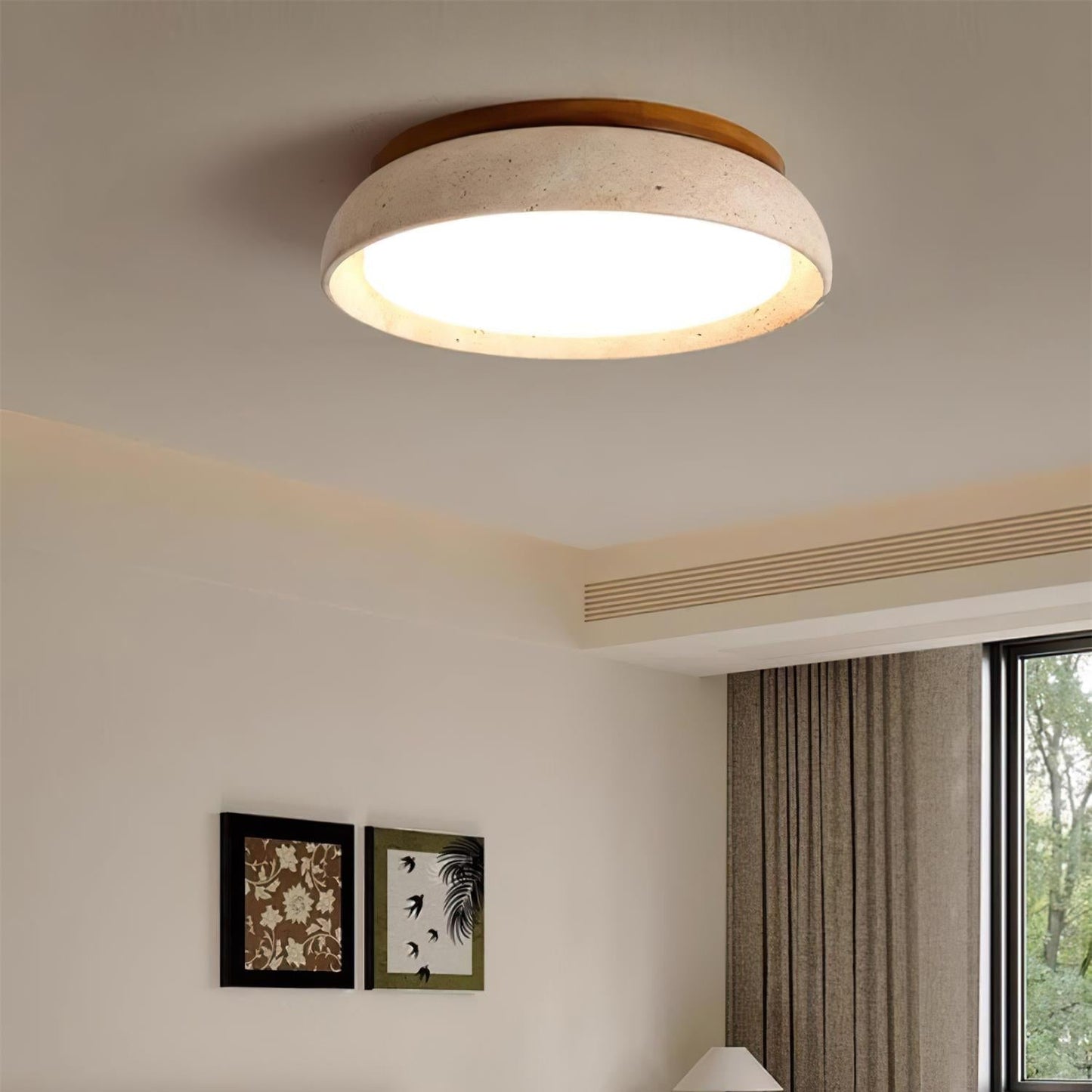 Kloris | Ceiling Light with Natural Travertine Design | Elegant Illumination for Modern Spaces 6