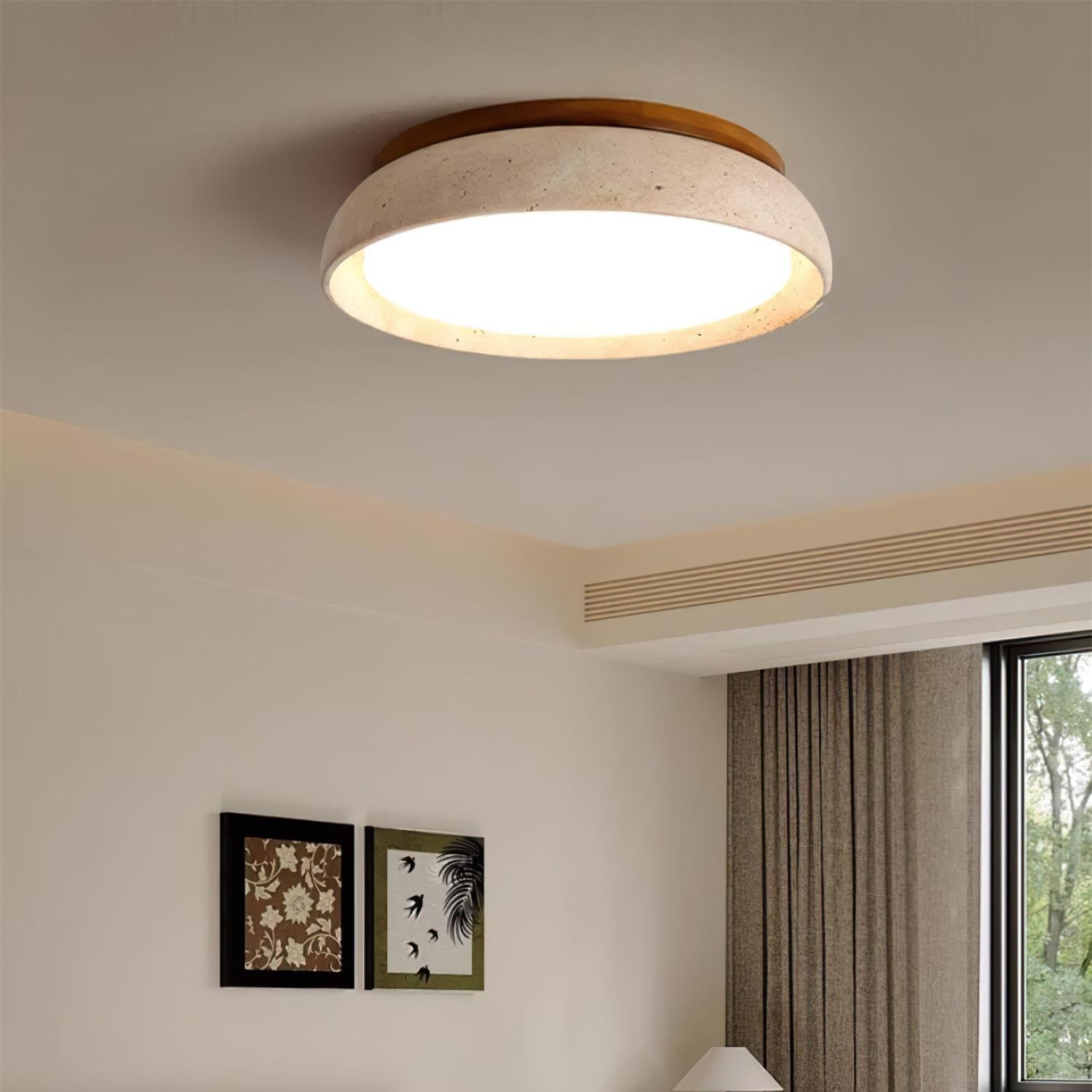 Kloris | Ceiling Light with Natural Travertine Design | Elegant Illumination for Modern Spaces 6