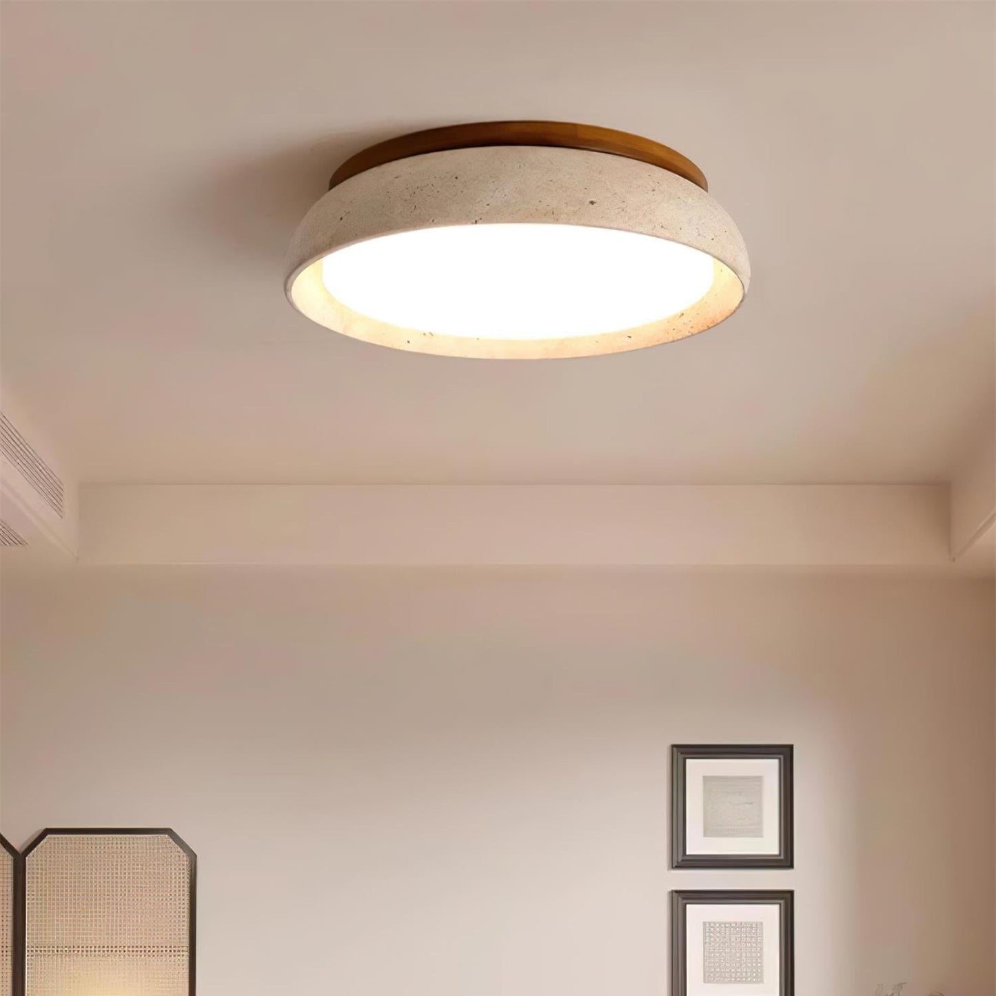 Kloris | Ceiling Light with Natural Travertine Design | Elegant Illumination for Modern Spaces 7