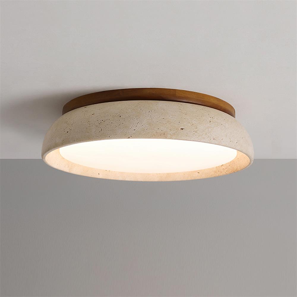 Kloris | Ceiling Light with Natural Travertine Design | Elegant Illumination for Modern Spaces 9