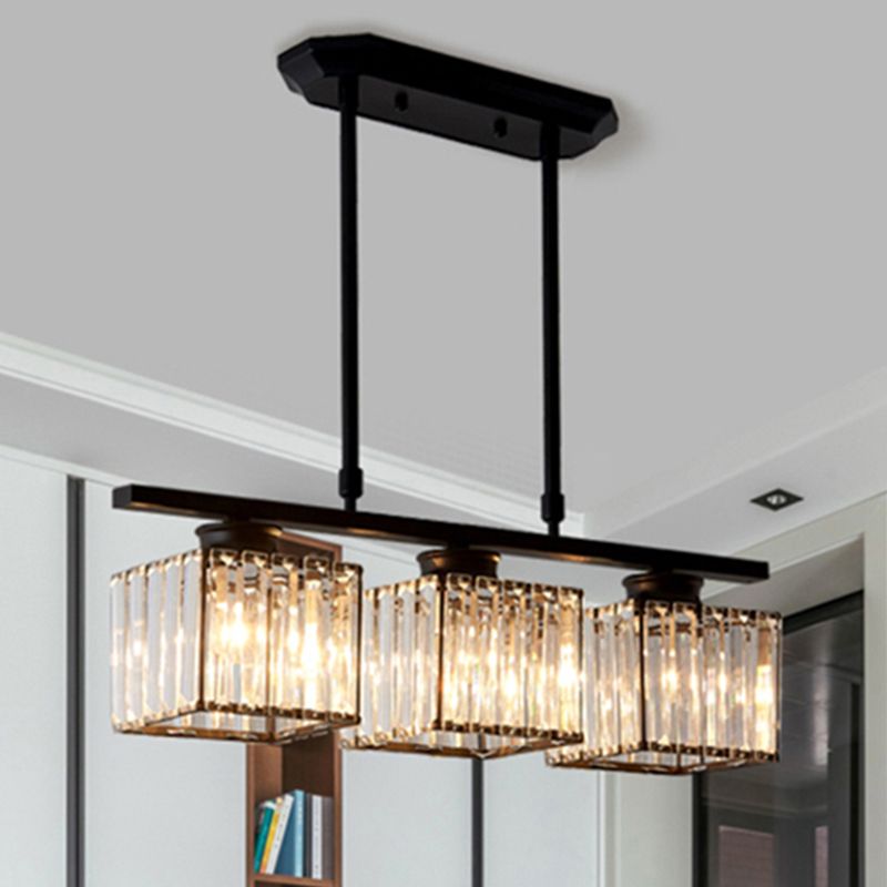Kristy Crystal Pendant Light | Black/Gold