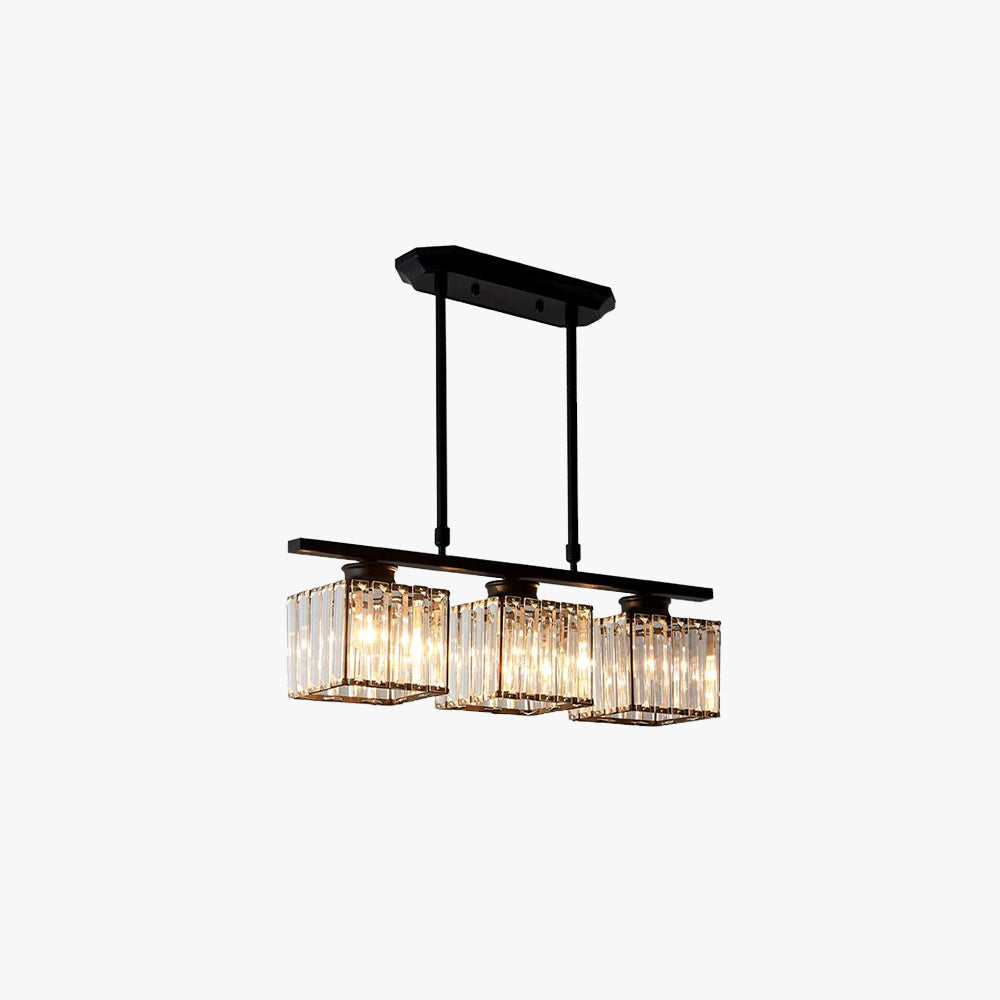 Kristy Crystal Pendant Light | Black/Gold