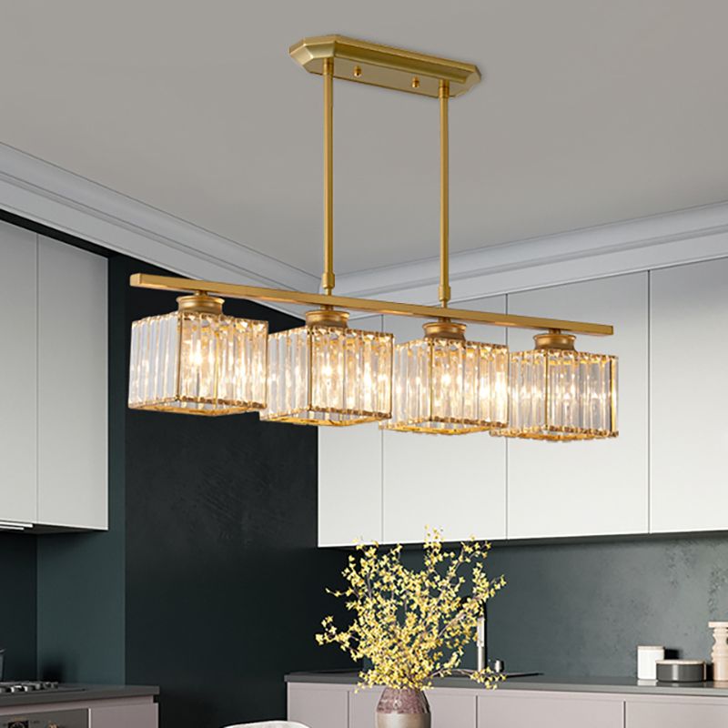 Kristy Crystal Pendant Light | Black/Gold