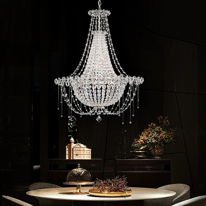 Kristy Collection | Crystal Chandelier Light with Elegant Design | Perfect for Modern Dining Rooms and Living Spaces 2