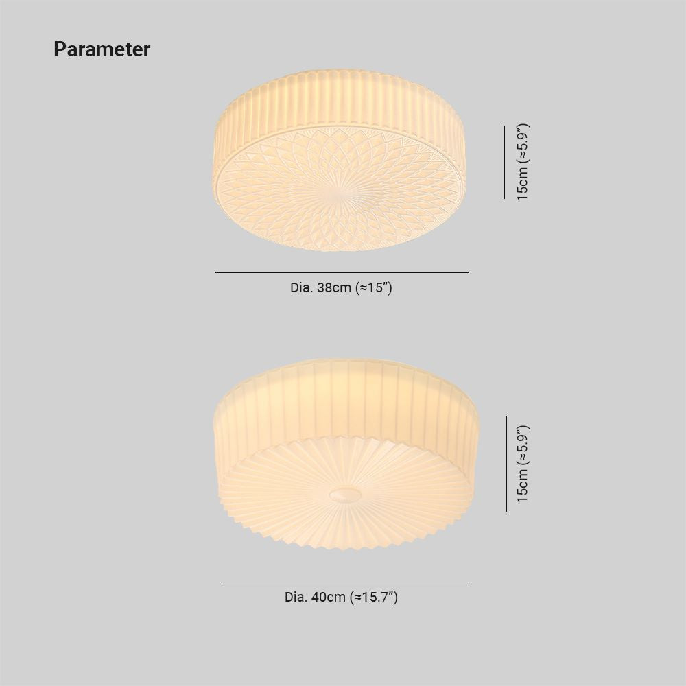 Hailie cream ceiling light lifestyle