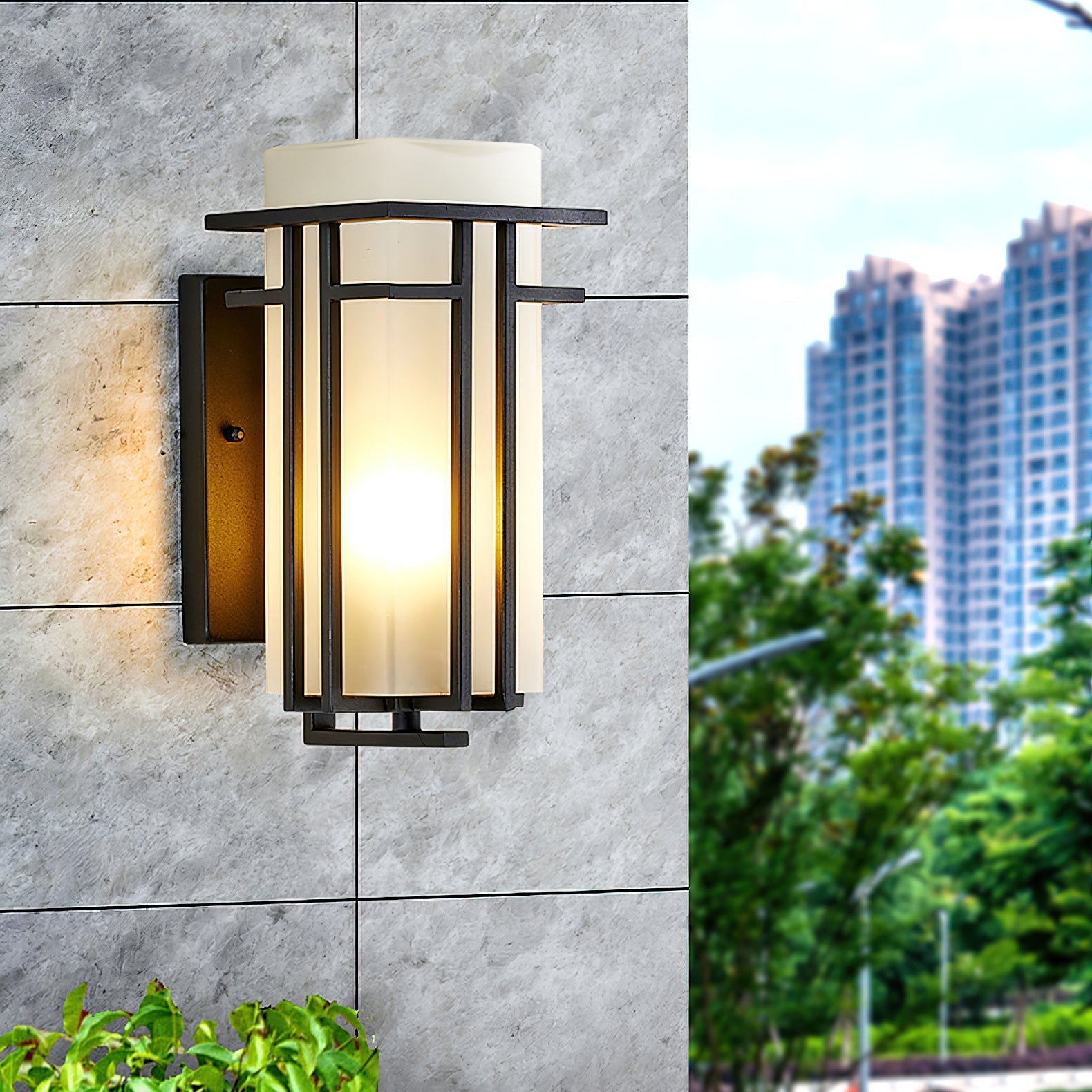 Linden Collection | Outdoor Wall Lantern with Retro Design | Durable Iron Sconce for Elegant Outdoor Spaces 0