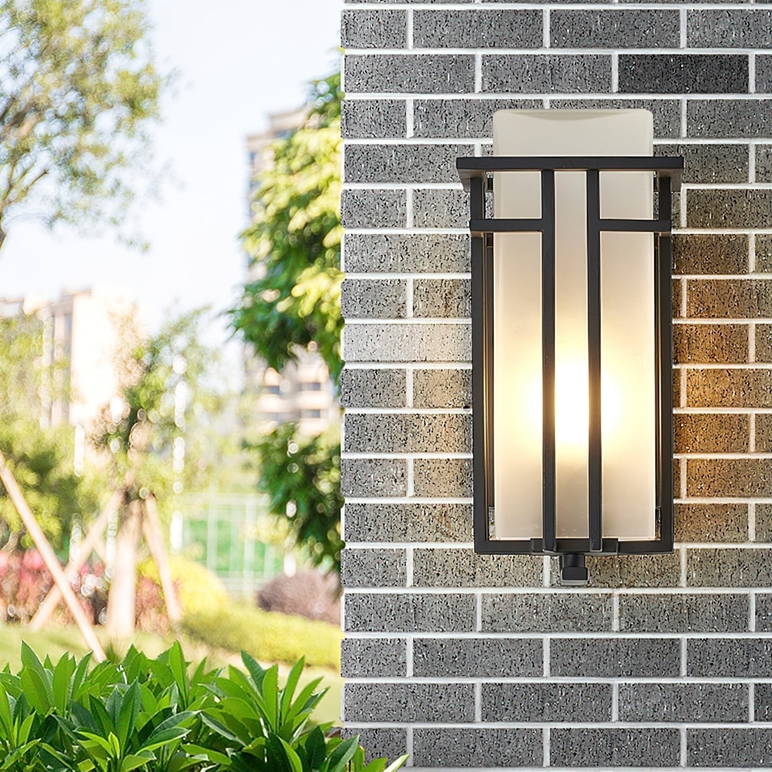 Linden Collection | Outdoor Wall Lantern with Retro Design | Durable Iron Sconce for Elegant Outdoor Spaces 3