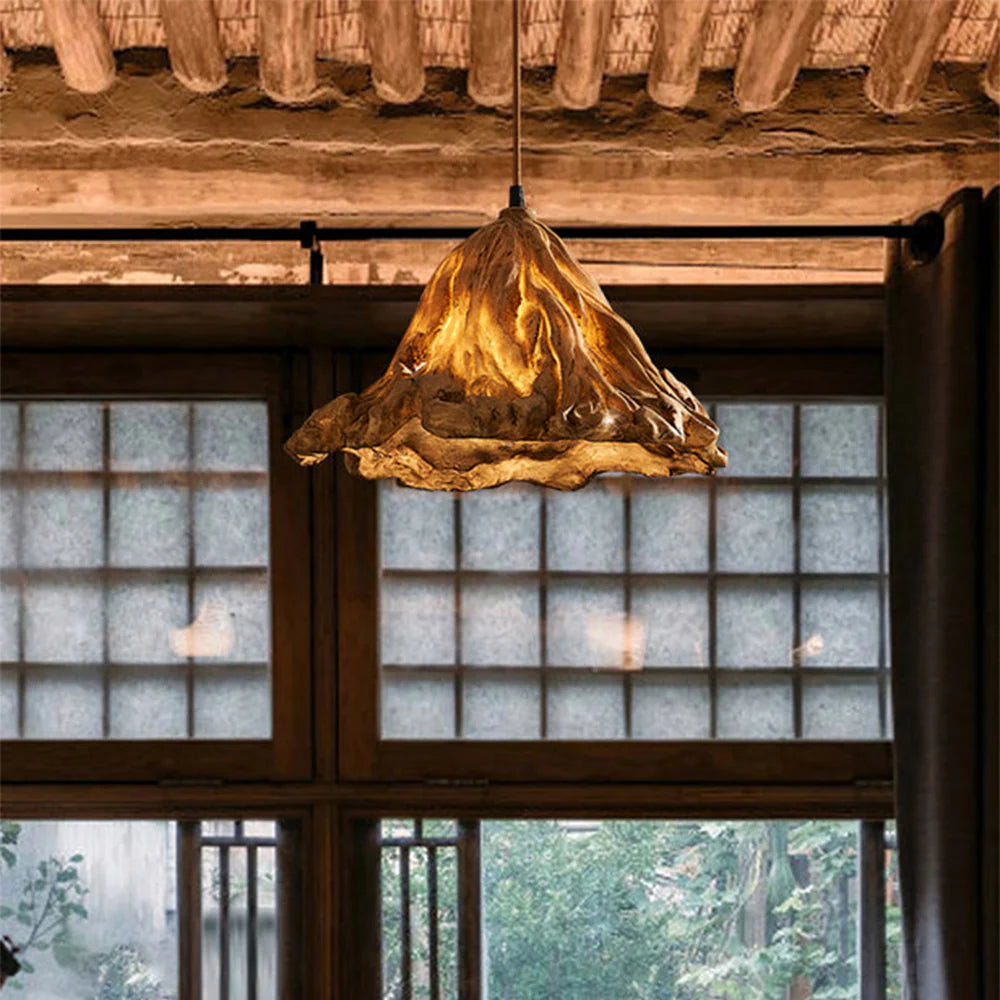 Lotus Leaf | Glass Pendant Light with Adjustable Height | Elegant Kitchen Pendant Lighting for Stylish Ambiance 6