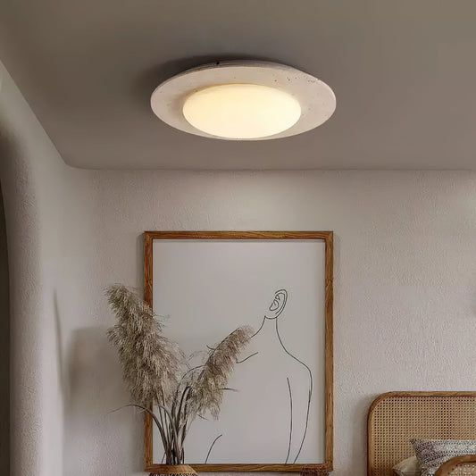 LumenCraft | Elegant Natural Wood Flush Mount Ceiling Light Fixture 0