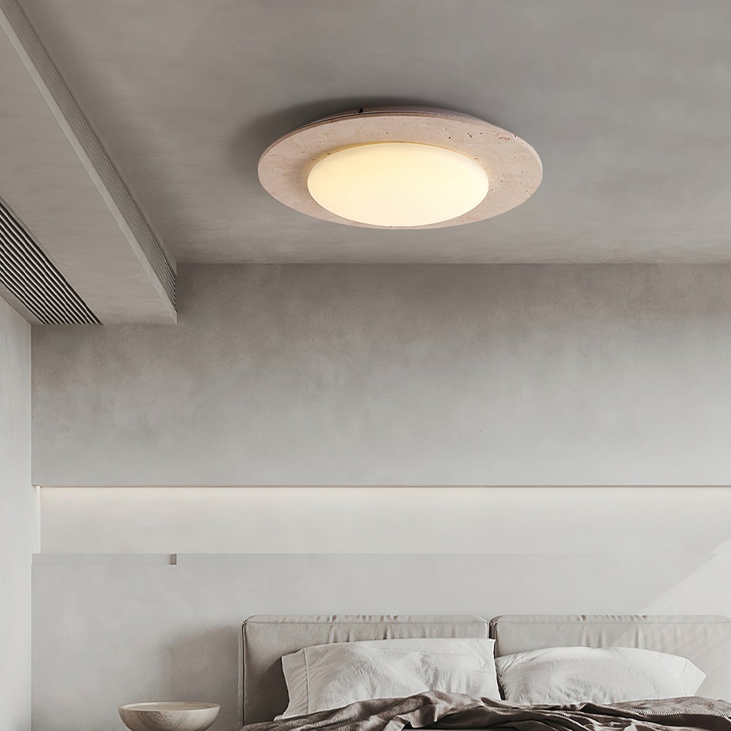 LumenCraft | Elegant Natural Wood Flush Mount Ceiling Light Fixture 3