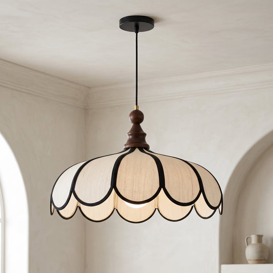 Lumen Bellerin | Pendant Lamp with Hand-Woven Abaca Shade | Adjustable Height for Warm Ambient Lighting 0