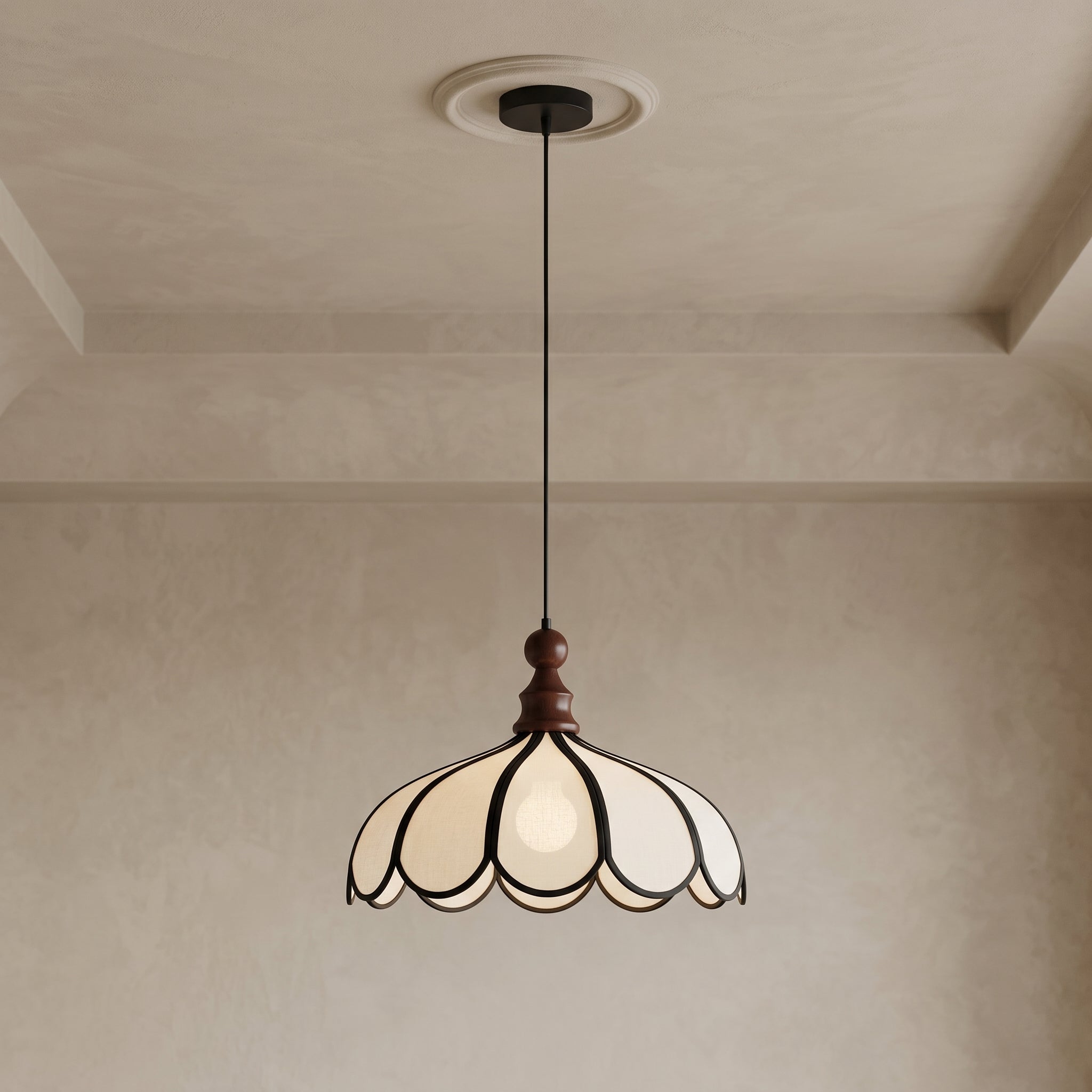 Lumen Bellerin Abaca Shade Pendant Lamp | 3 Sizes