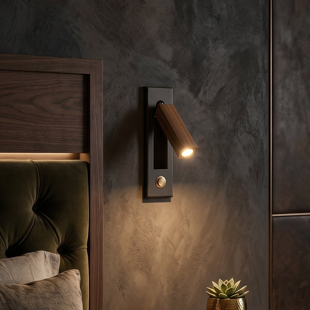 Lumen Collection | Bedside Wall Mounted Lights with Pull-Out Activation | Compact Design for Subtle Illumination 1