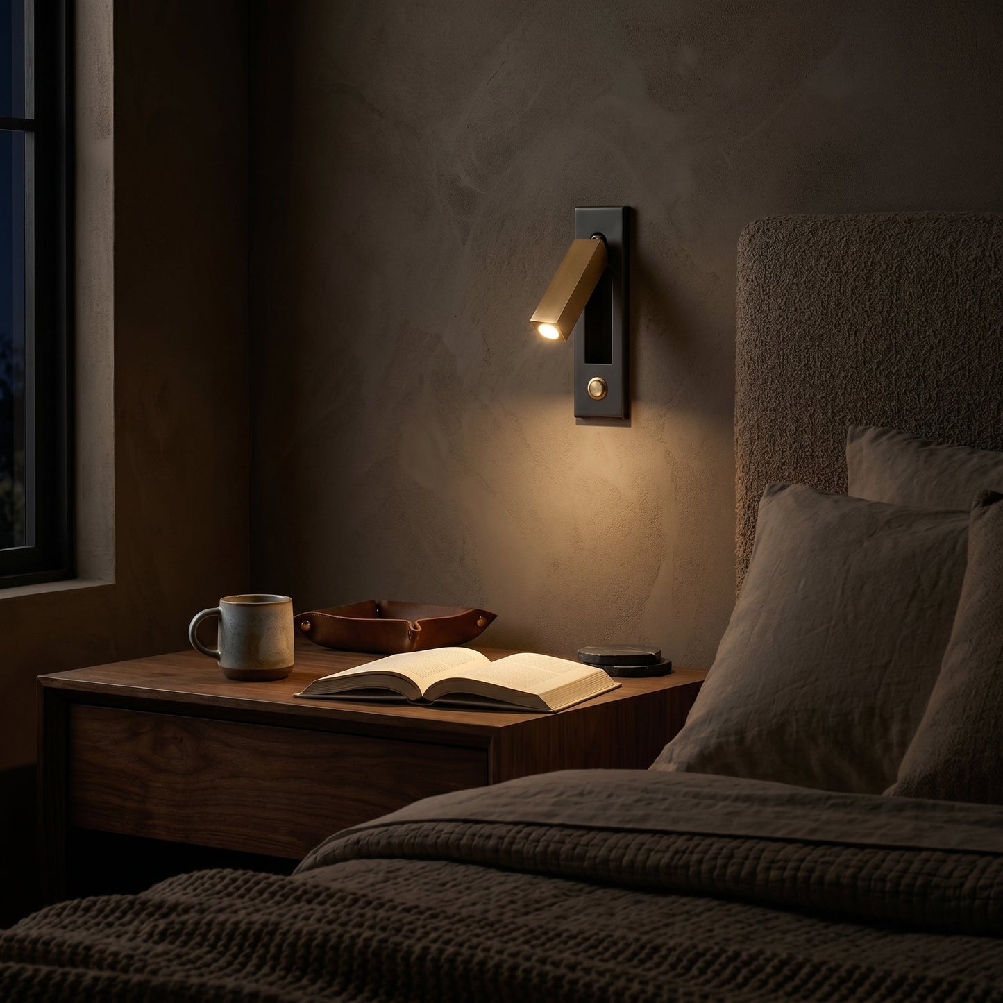 Lumen Collection | Bedside Wall Mounted Lights with Pull-Out Activation | Compact Design for Subtle Illumination 3
