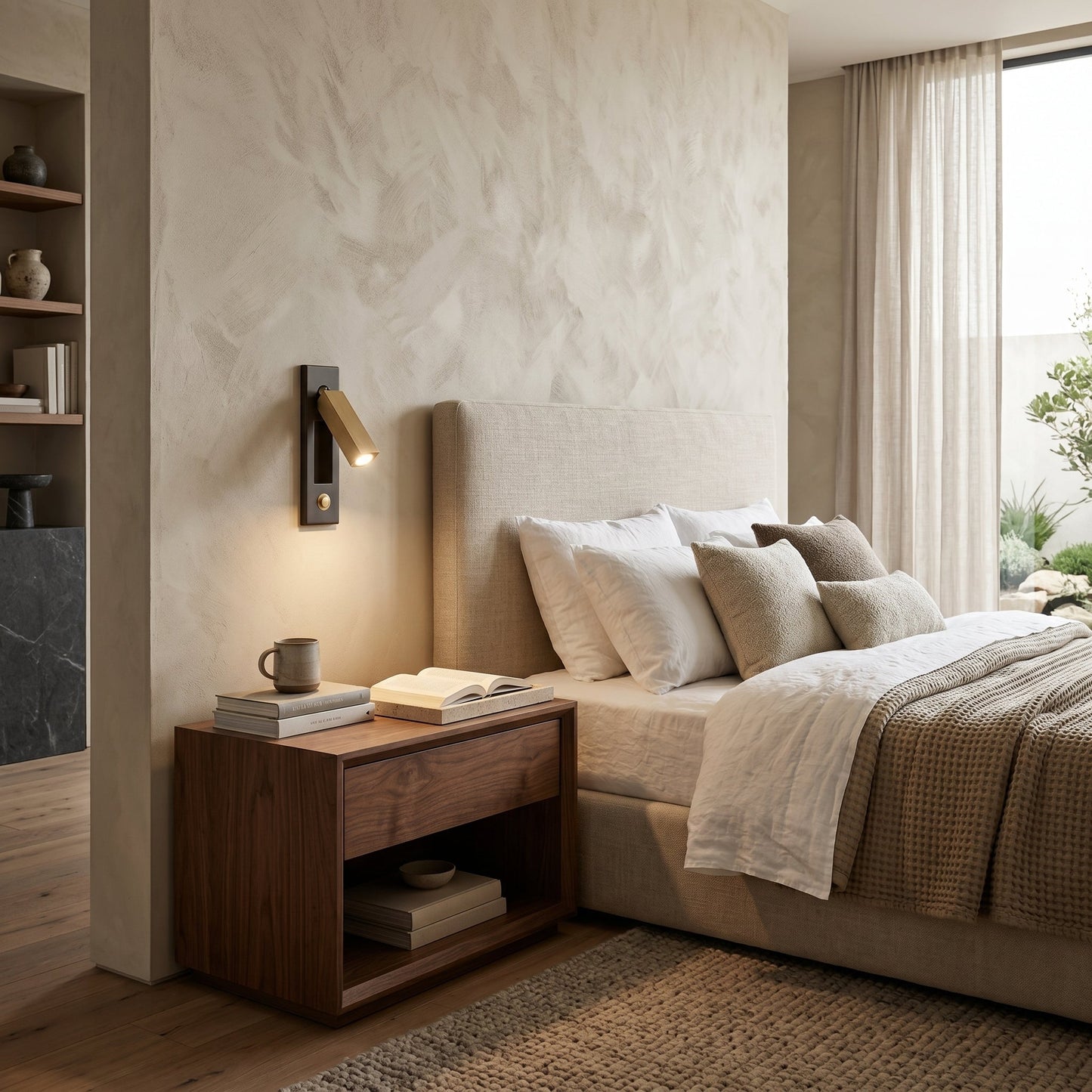 Lumen Collection | Bedside Wall Mounted Lights with Pull-Out Activation | Compact Design for Subtle Illumination 5