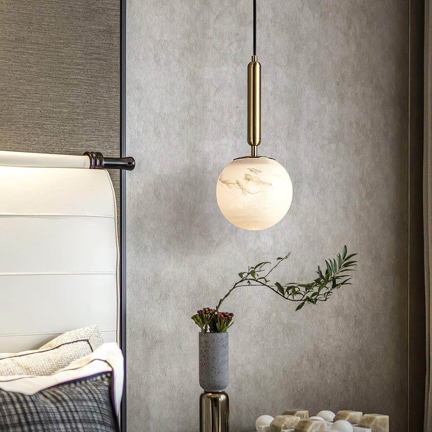 Lumen Collection | Brass Pendant Light with Architectural Dome Design | Adjustable Suspension for Versatile Illumination 7