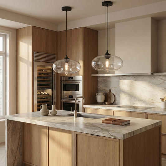 Lumen Collection | Glass Ball Pendant Light with Adjustable Height | Elegant Illumination for Modern Interiors 0