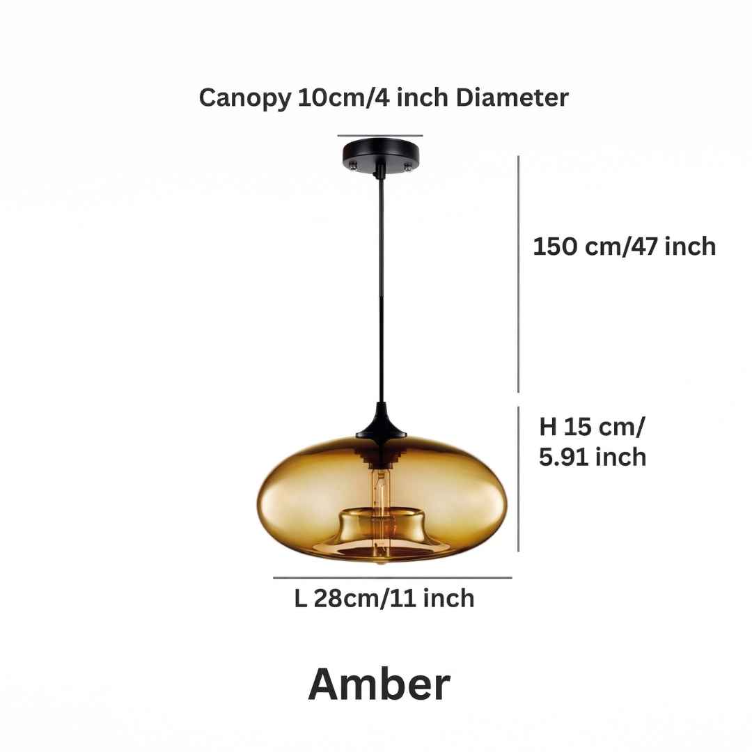 Lumen Collection | Glass Ball Pendant Light with Adjustable Height | Elegant Illumination for Modern Interiors 10