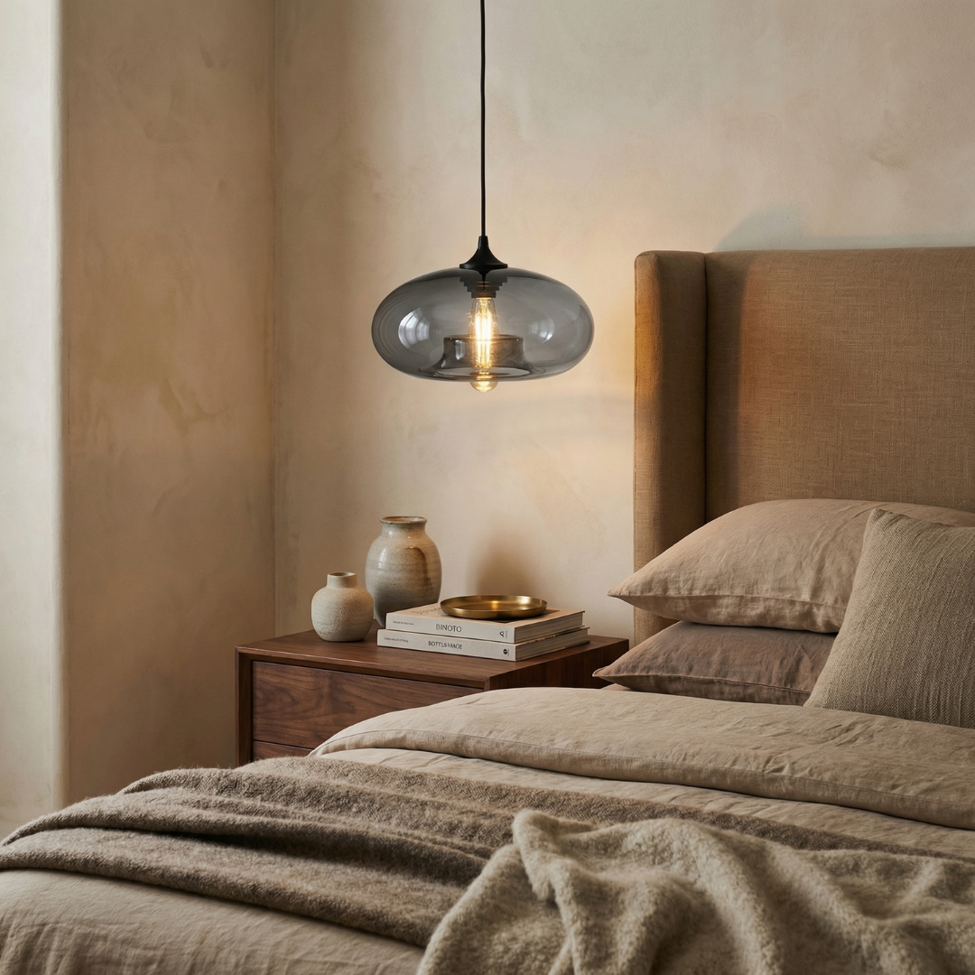 Lumen Collection | Glass Ball Pendant Light with Adjustable Height | Elegant Illumination for Modern Interiors 5
