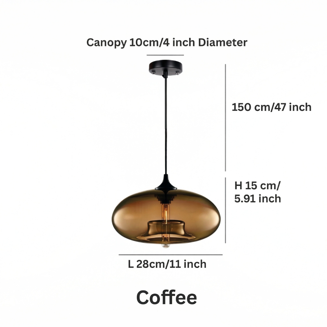 Lumen Collection | Glass Ball Pendant Light with Adjustable Height | Elegant Illumination for Modern Interiors 7