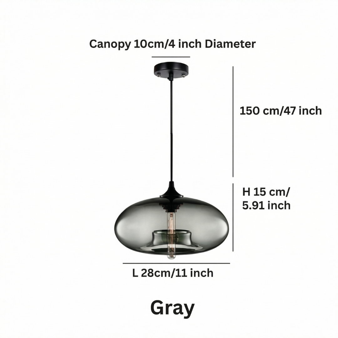 Lumen Collection | Glass Ball Pendant Light with Adjustable Height | Elegant Illumination for Modern Interiors 8