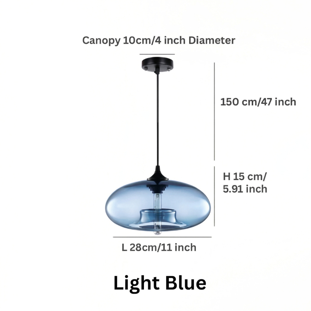 Lumen Collection | Glass Ball Pendant Light with Adjustable Height | Elegant Illumination for Modern Interiors 9
