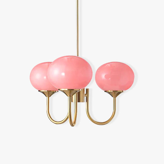 Lumen Collection | Glass Pendant Light with Adjustable Height & Soft Glow | Elegant Hanging Lights for Cozy Home Decor 0