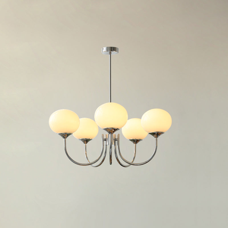 Lumen Collection | Glass Pendant Light with Adjustable Height & Soft Glow | Elegant Hanging Lights for Cozy Home Decor 15