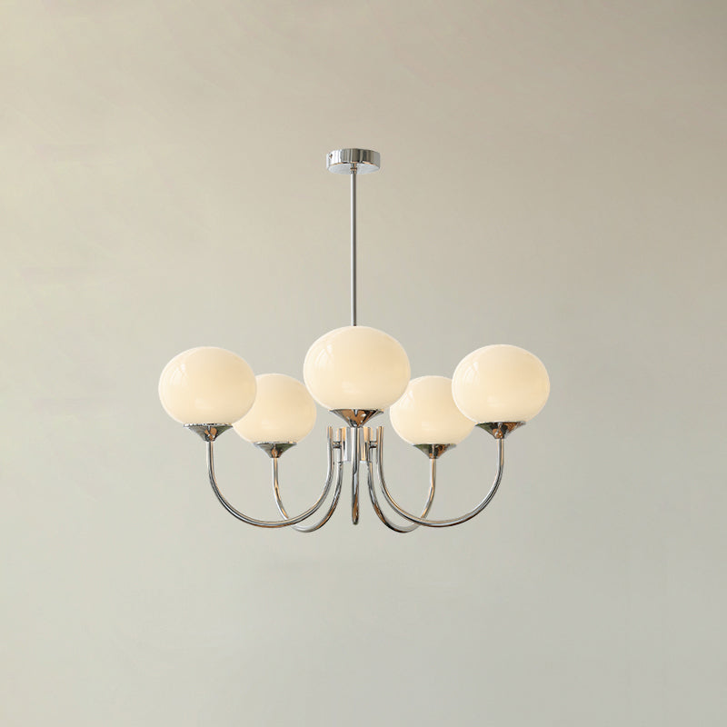 Lumen Collection | Glass Pendant Light with Adjustable Height & Soft Glow | Elegant Hanging Lights for Cozy Home Decor 19