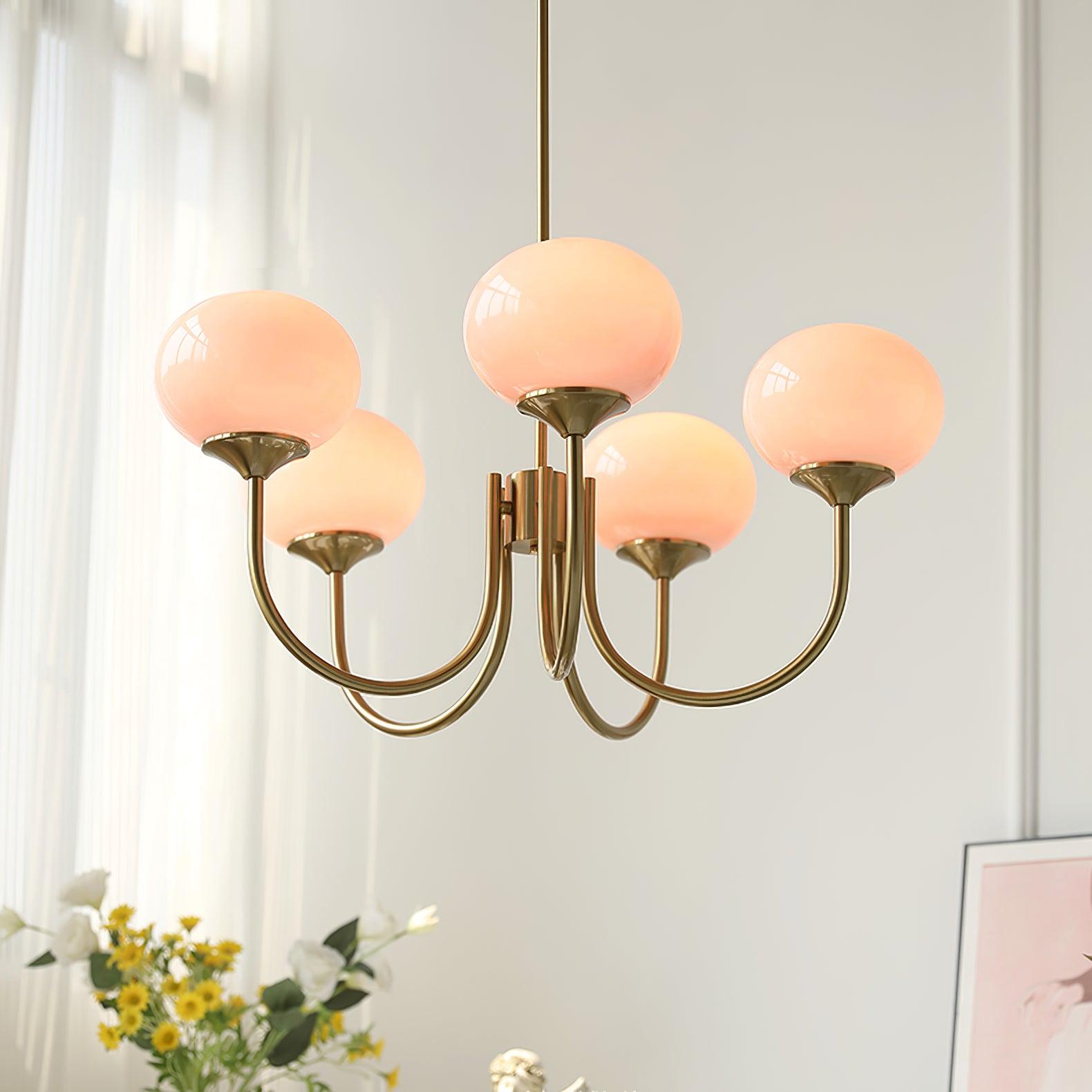 Lumen Collection | Glass Pendant Light with Adjustable Height & Soft Glow | Elegant Hanging Lights for Cozy Home Decor 3