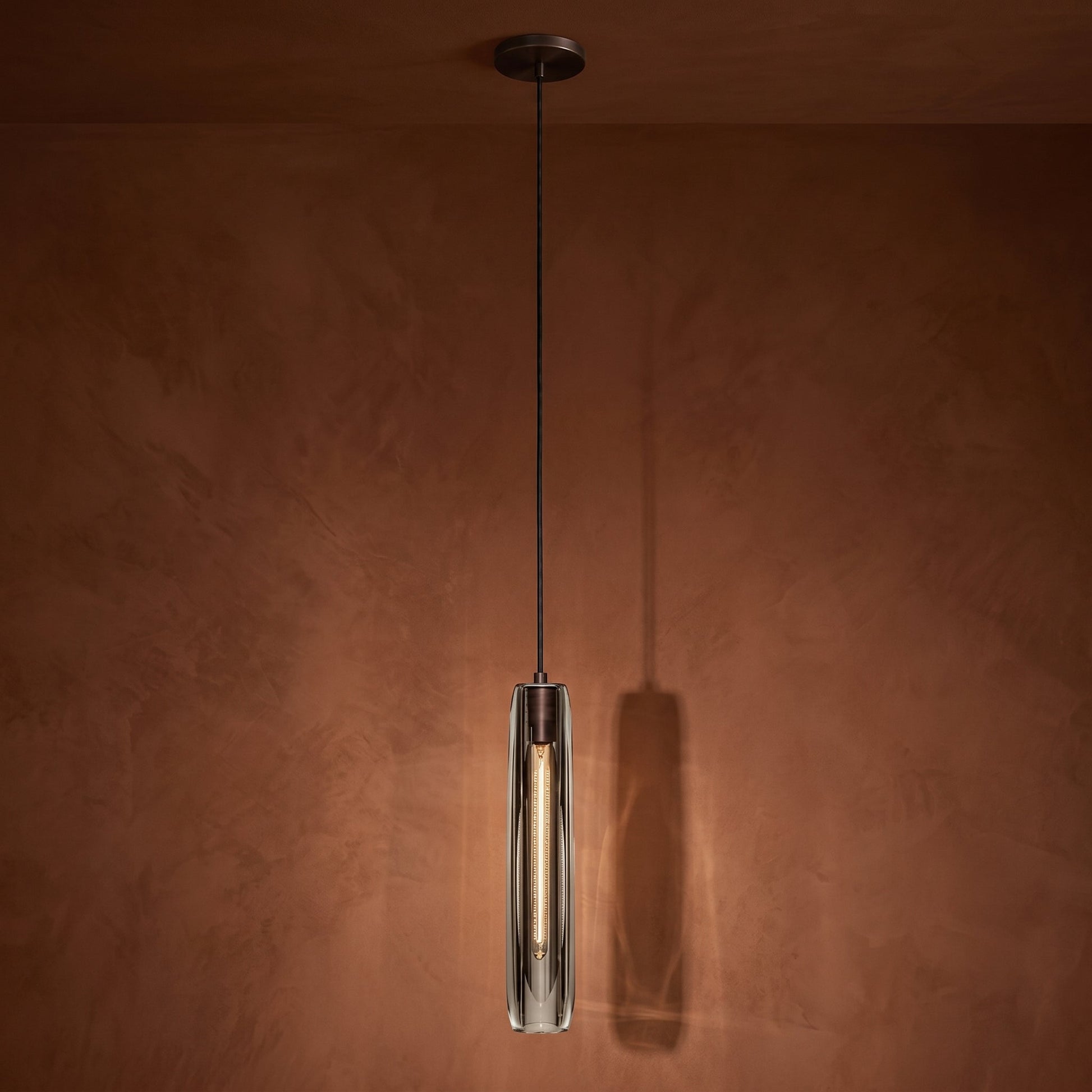 Lumen Collection | Glass Pendant Light with Brass Accents | Nordic Design for Soft Ambient Illumination 1