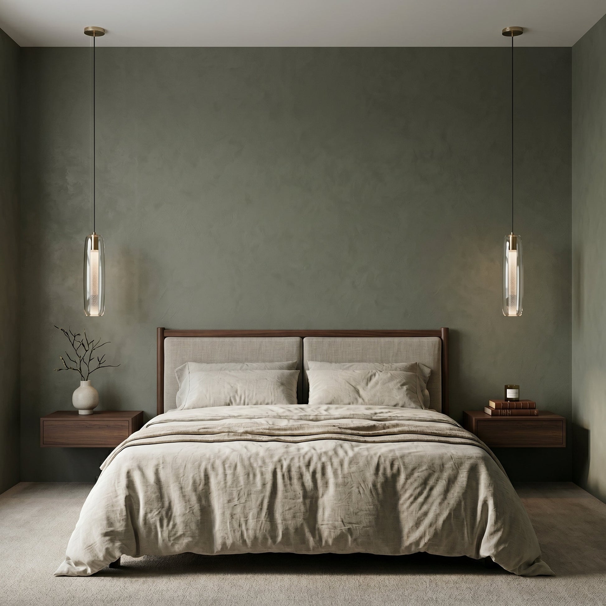 Lumen Collection | Glass Pendant Light with Brass Accents | Nordic Design for Soft Ambient Illumination 7