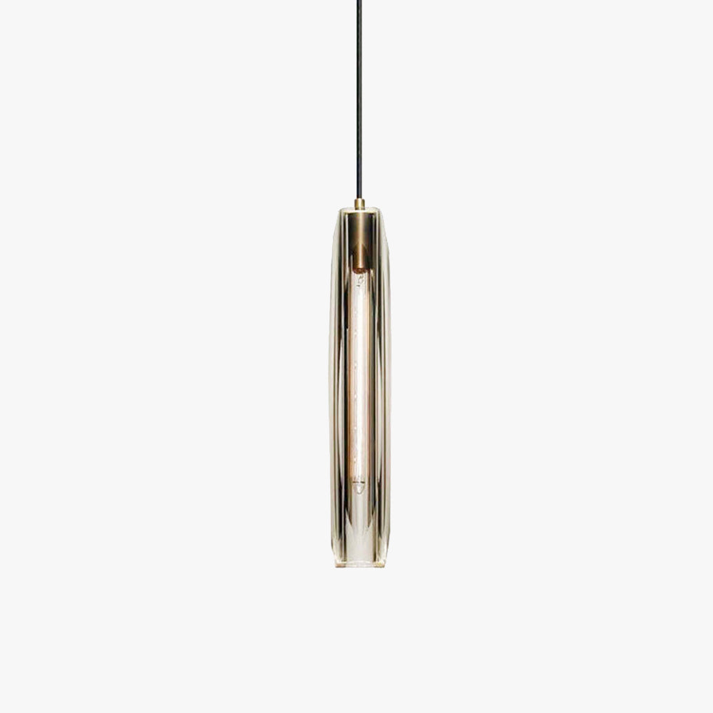 Lumen Collection | Glass Pendant Light with Brass Accents | Nordic Design for Soft Ambient Illumination 8