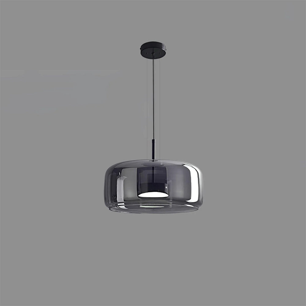 Lumen Collection | Glass Pendant Light with Elegant Dome Design | Modern Kitchen Lighting for Ambient Illumination 9