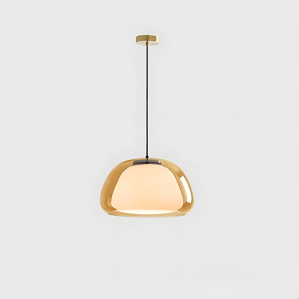 Lumen Collection | Glass Pendant Light with Translucent Shade | Modern Design for Warm Ambient Lighting 0