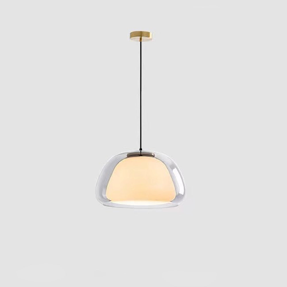 Lumen Collection | Glass Pendant Light with Translucent Shade | Modern Design for Warm Ambient Lighting 7