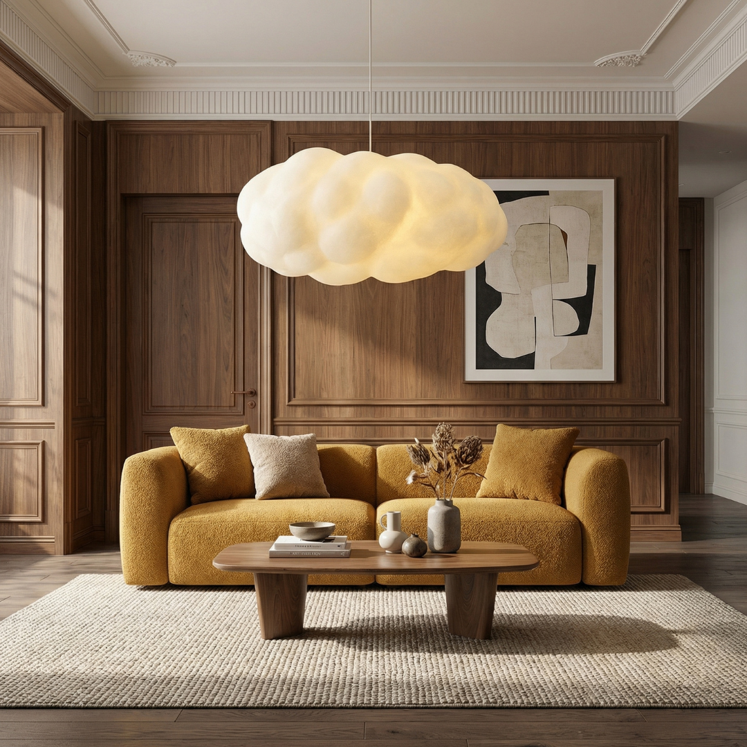 Lumen Collection | Kitchen Pendant Lighting with Adjustable Height | Modern Cloud Design for Cozy Atmosphere 1