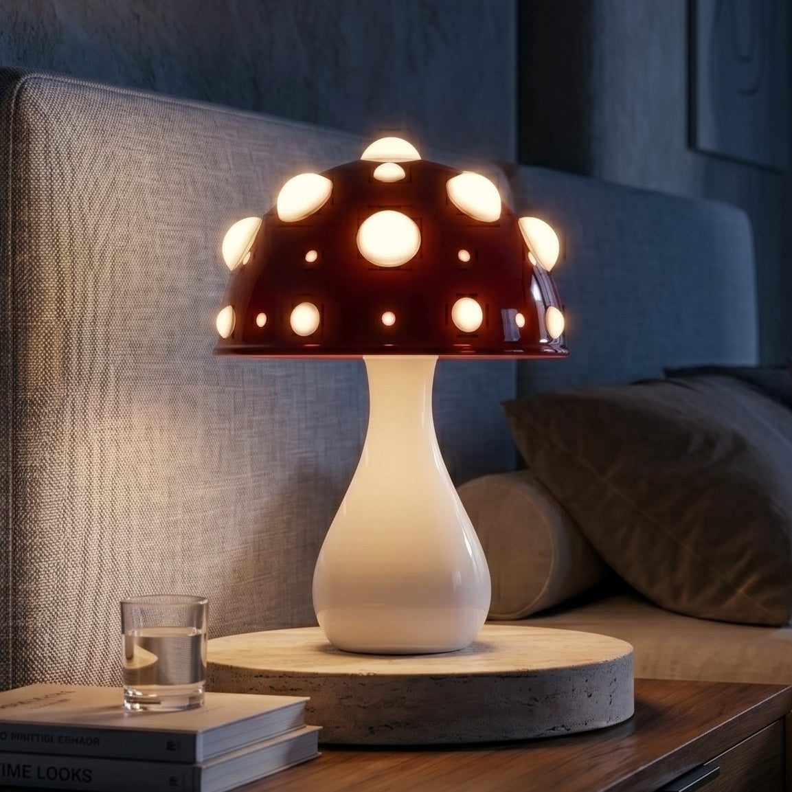 Lumen Collection | LED Table Lamp with Dimmable Brightness | Stylish Bedside Lighting for Cozy Spaces 9