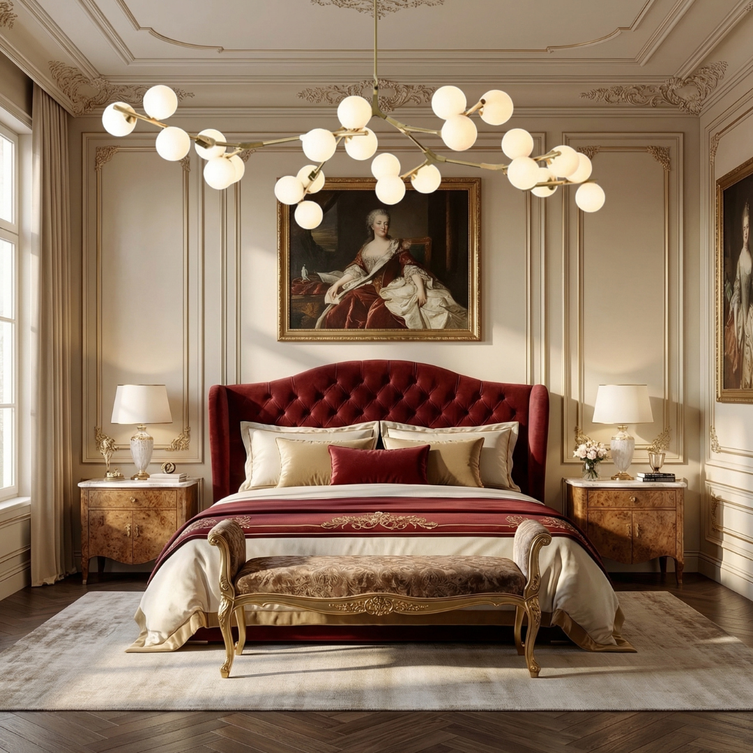 Lumen Collection | Modern Chandelier Light with Adjustable Height | Elegant Design for Dining Rooms and Living Areas 2
