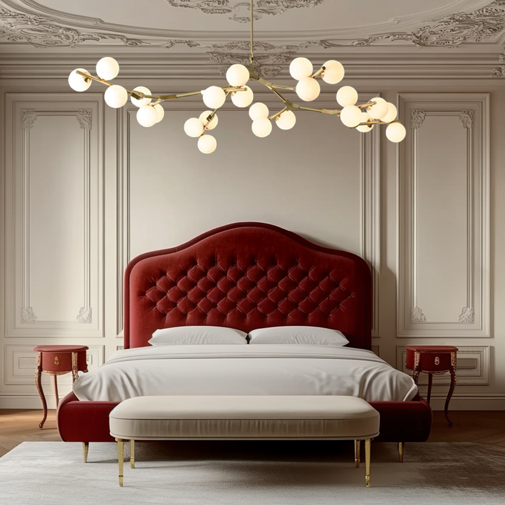 Lumen Collection | Modern Chandelier Light with Adjustable Height | Elegant Design for Dining Rooms and Living Areas 6