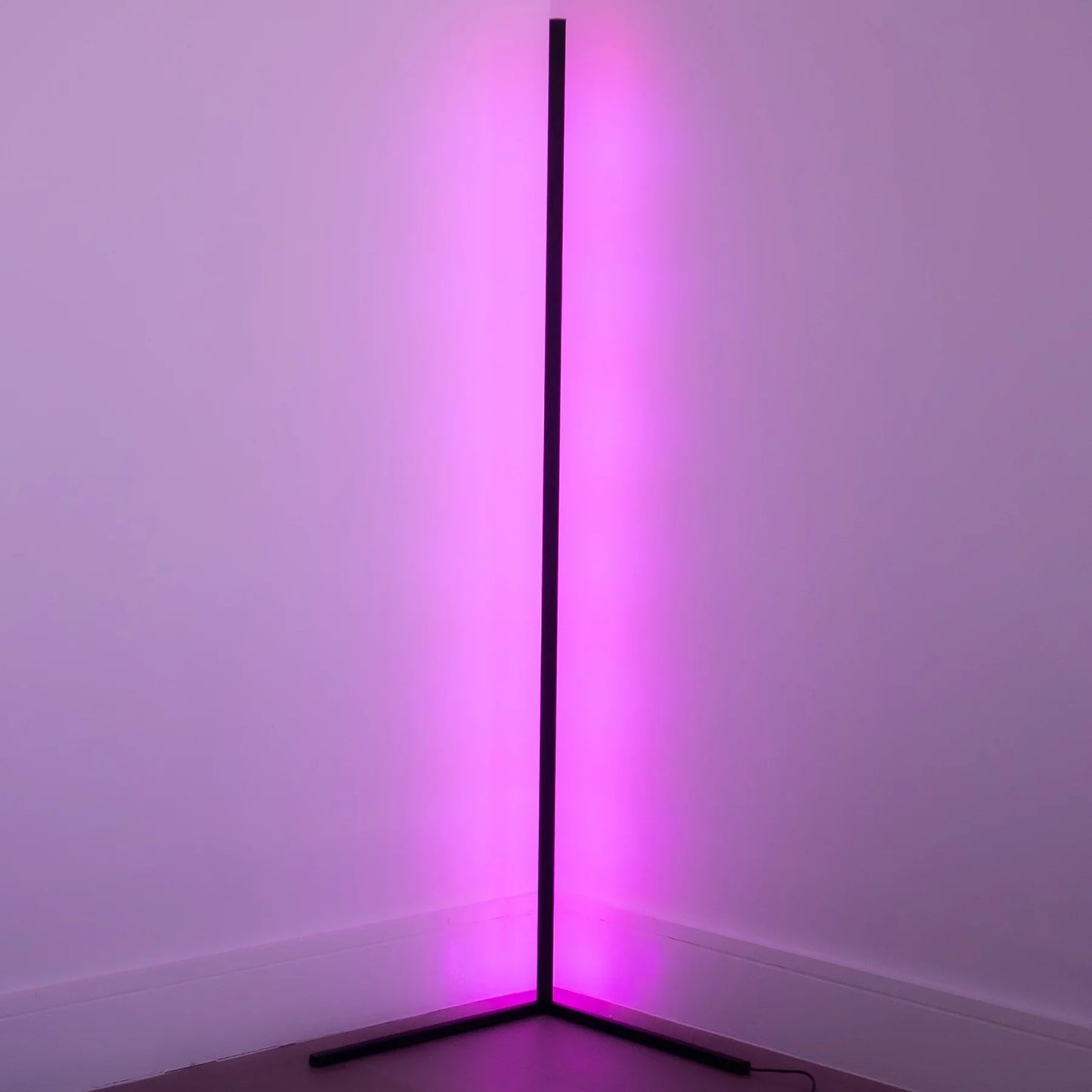 Lumen Collection | Modern Floor Lamp with Integrated LED & Slim Design | Space-Saving Standing Lamp for Living Room 10