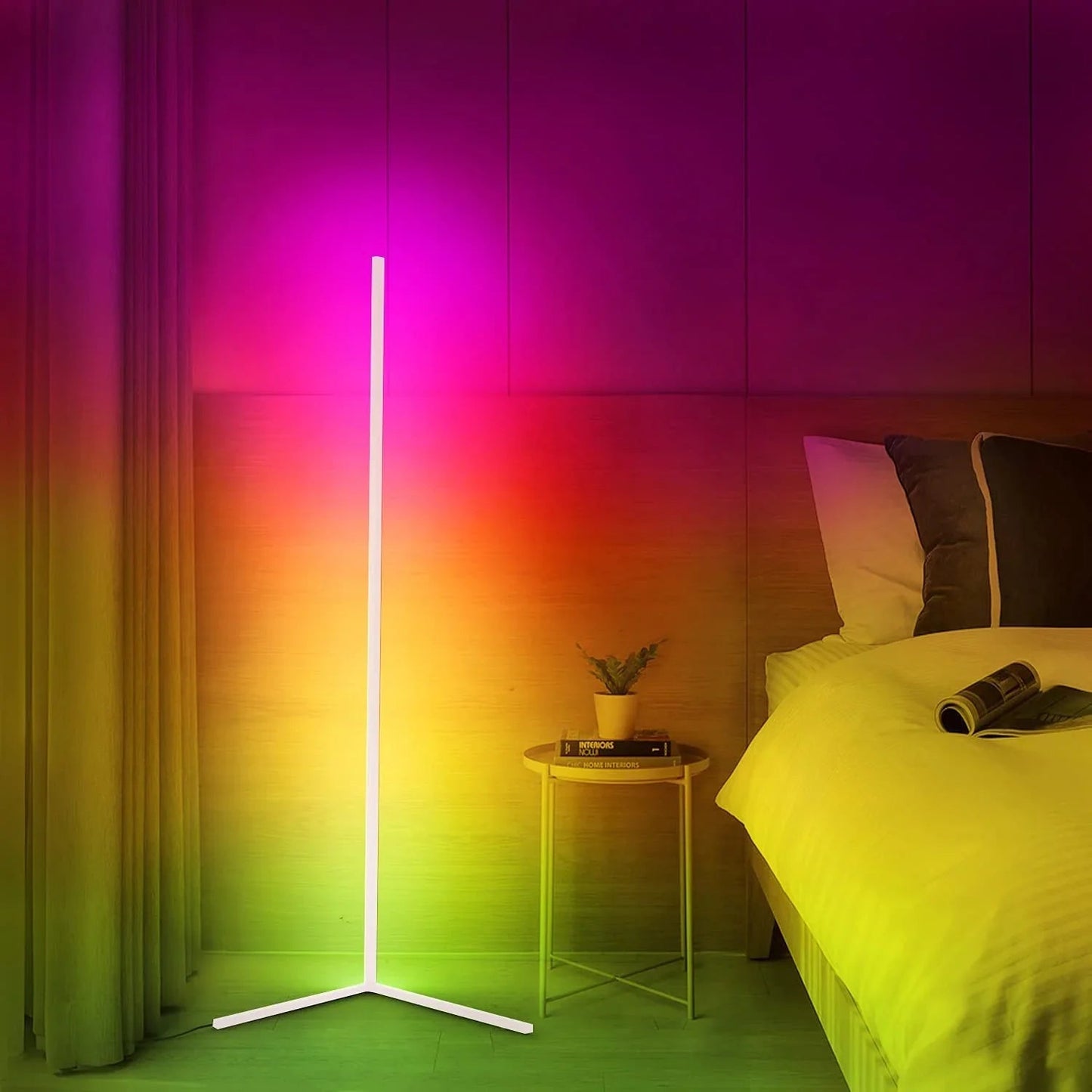 Lumen Collection | Modern Floor Lamp with Integrated LED & Slim Design | Space-Saving Standing Lamp for Living Room 11