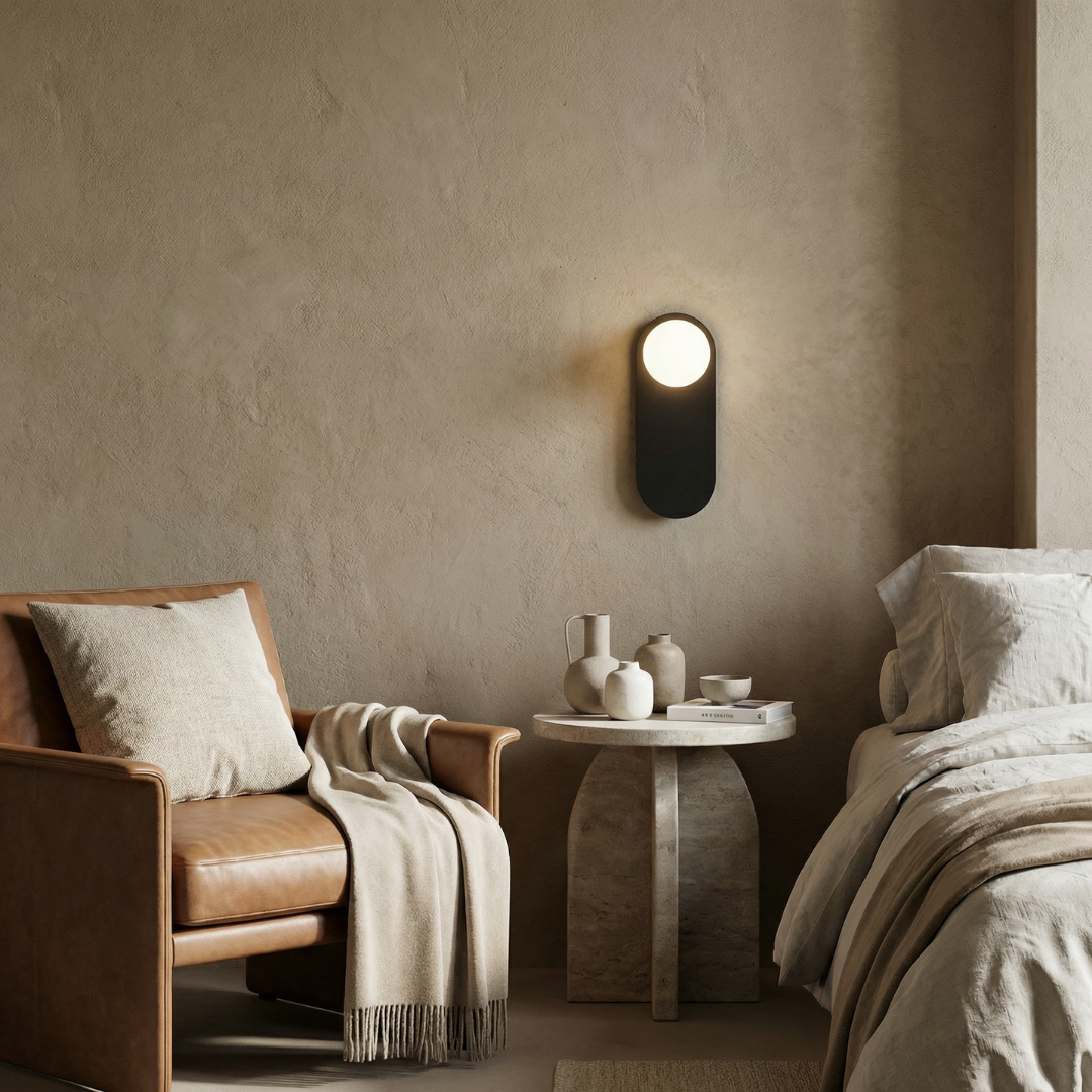 Lumen Collection | Modern Wall Sconce Lighting with Glass Diffuser | Minimalist Design for Soft Ambient Glow 5
