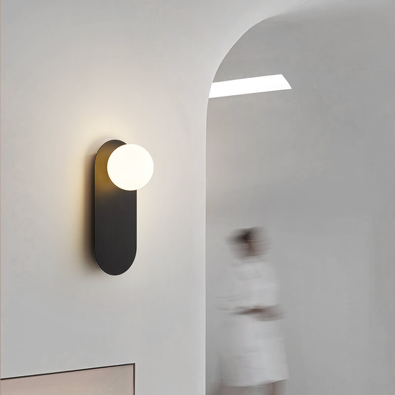 Lumen Collection | Modern Wall Sconce Lighting with Glass Diffuser | Minimalist Design for Soft Ambient Glow 7