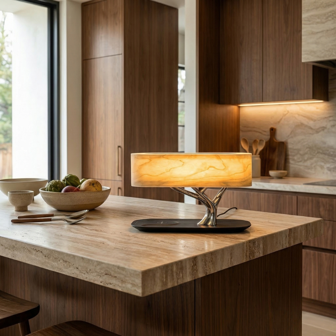 Lumen Collection | Smart Table Lamp with Bluetooth Speakers & Wireless Charging | Modern Design for Enhanced Living 2