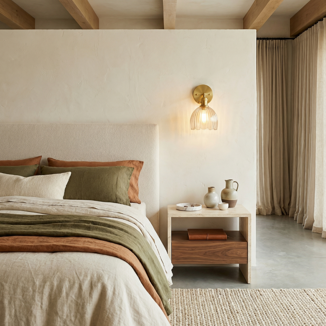 Lumen Collection | Wall Lamp with Tulip Glass Shade & Adjustable Head | Elegant Wall Light for Cozy Ambiance 3